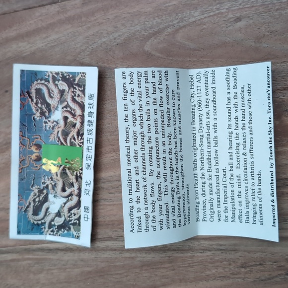 Ancient City Health Ball Factory Baoding China Meditation Chiming Balls … - Picture 5 of 14